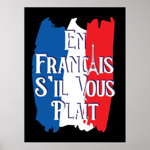 Affiche En Français S'il vous Plait - Langue Française