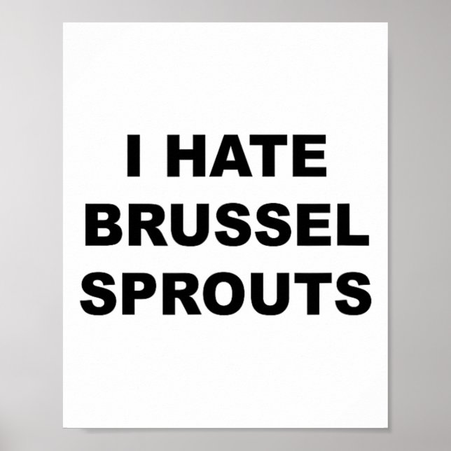 Affiche En Haut Qui Dit - Je Déteste Bruxelles Épouse Drôl (Devant)