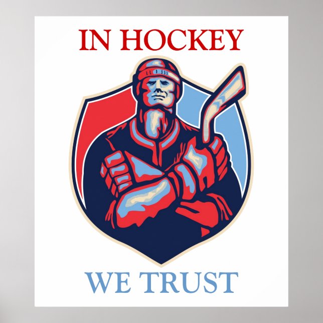 AFFICHE EN HOCKEY NOUS AVONS CONFIANCE (Devant)