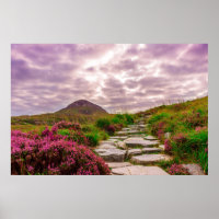 Affiche en Irlande pittoresque