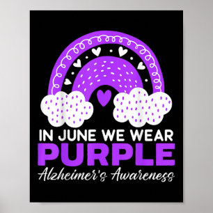 Affiche En Juin, Nous Portons Violet Heimers Sensibilisati