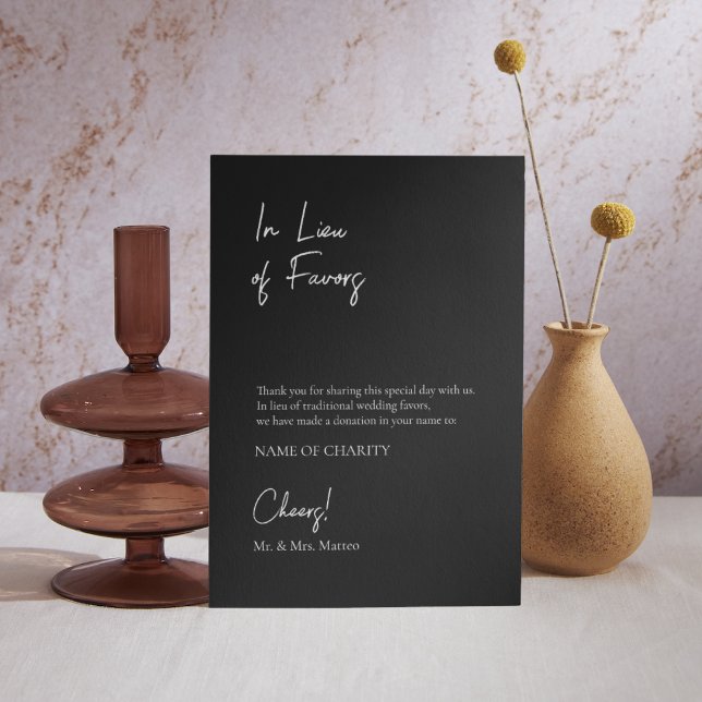 Affiche En Lieu Faveur Éco-Convivial Mariage Personnalisé (Créateur téléchargé)