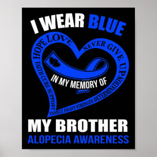 Affiche En ma mémoire de mon frère ALOPECIA AWARENESS