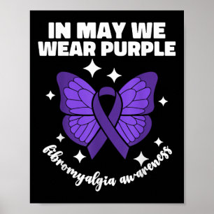 Affiche En Mai Nous Portons Violet Pour La Fibromyalgie M