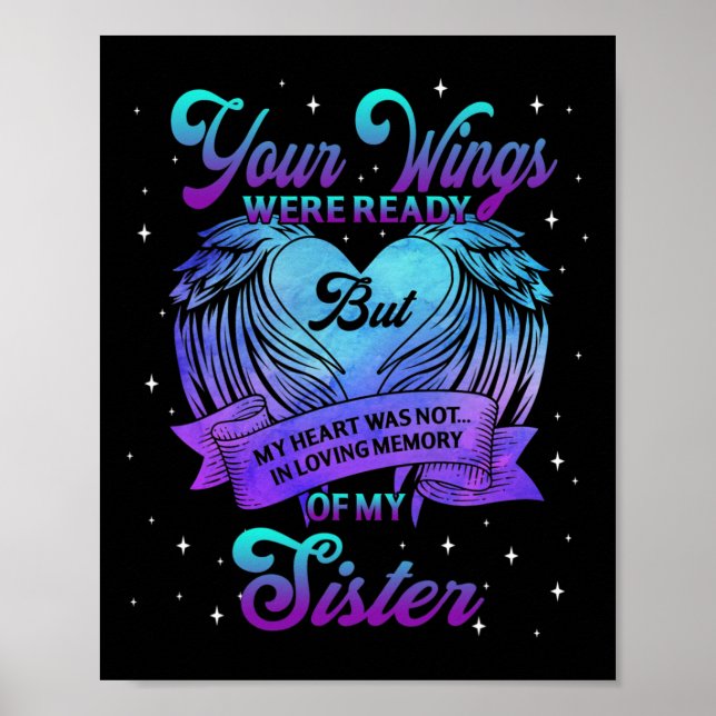 Affiche En Mémoire Affectueuse De Ma Soeur Prévention Du S (Devant)