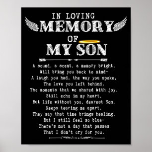 Affiche En Mémoire Affectueuse Fils Perdu Fils