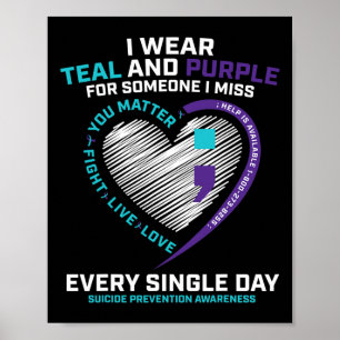 Affiche En Mémoire Affectueuse Semi Colon Prévention du Su