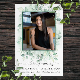 Affiche En Mémoire Amoureuse Eucalyptus Services de verdur