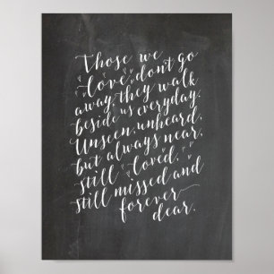 Affiche En mémoire d'amour mémorial mariage, funérailles, 