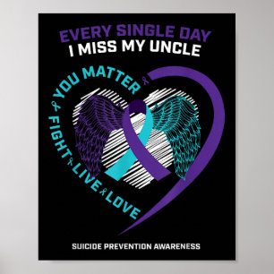 Affiche En mémoire de je manque à mon oncle Prévention du 