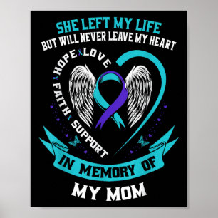 Affiche En mémoire de ma mère Perte de mère Sensibilisatio