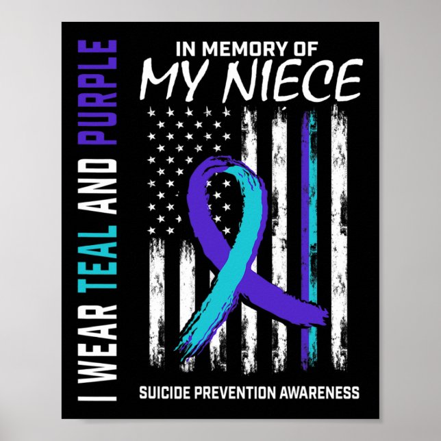 Affiche En Mémoire De Ma Nièce Prévention Du Suicide (Devant)