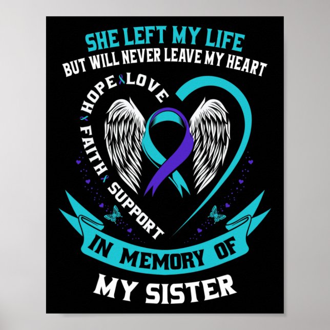 Affiche En Mémoire De Ma Soeur Mémorial De Sensibilisation (Devant)