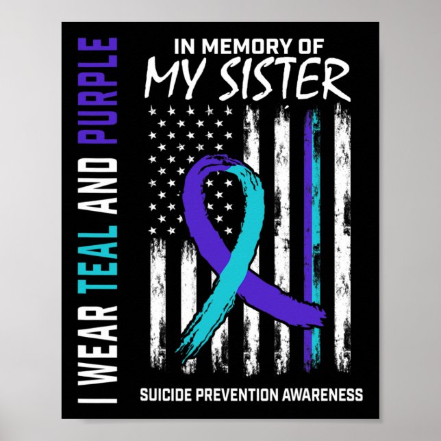 Affiche En Mémoire De Ma Soeur Prévention Du Suicide (Devant)