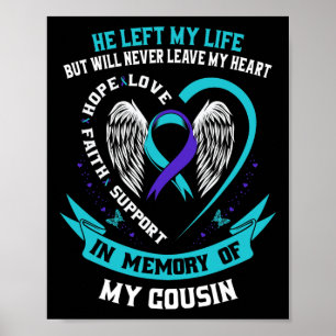 Affiche En Mémoire De Mon Cousin Sympathie Suicide Sensibi