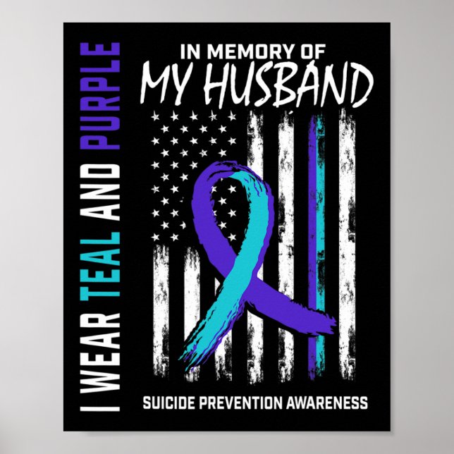 Affiche En Mémoire De Mon Mari Prévention Du Suicide (Devant)