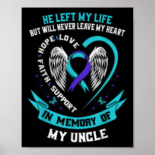 Affiche En mémoire de mon oncle, sensibilisation au suicid