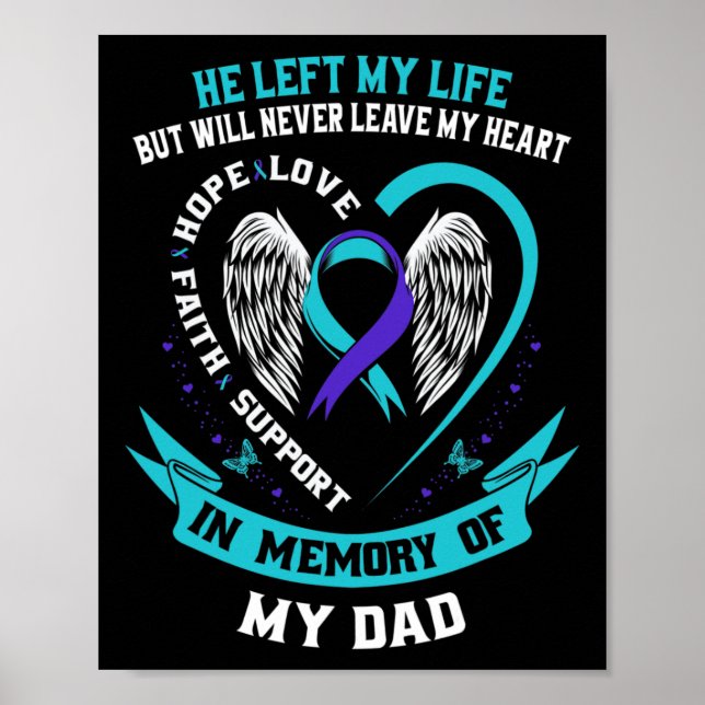 Affiche En Mémoire De Mon Père Perte De Père Suicide Acadé (Devant)