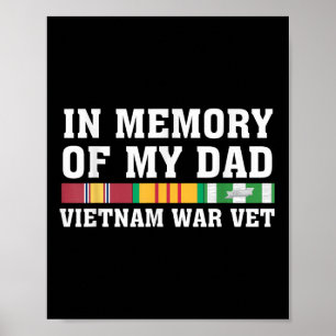 Affiche En Mémoire De Mon Père Vietnam Vétérinaire Famille