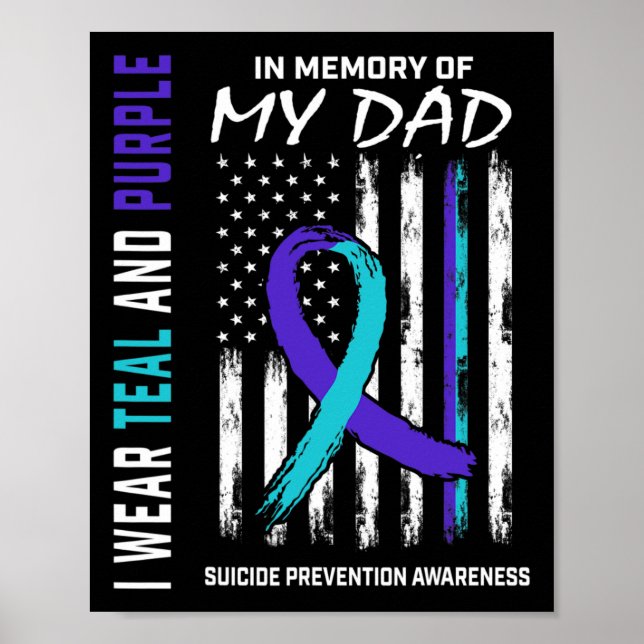 Affiche En Mémoire De Papa Prévention Du Suicide Amer (Devant)