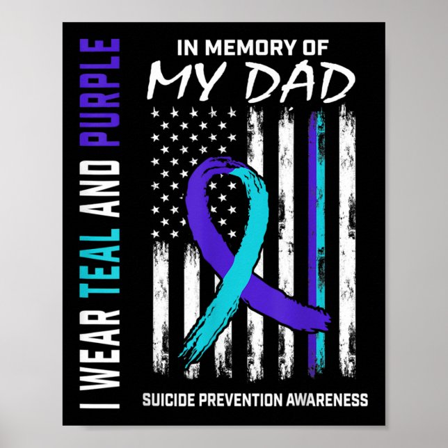 Affiche En Mémoire De Papa Prévention Suicide Amer (Devant)