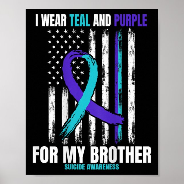 Affiche En mémoire du drapeau de sensibilisation au suicid (Devant)