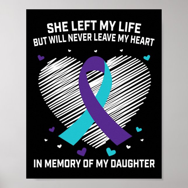 Affiche En mémoire d'une fille aimante Sensibilisation au  (Devant)