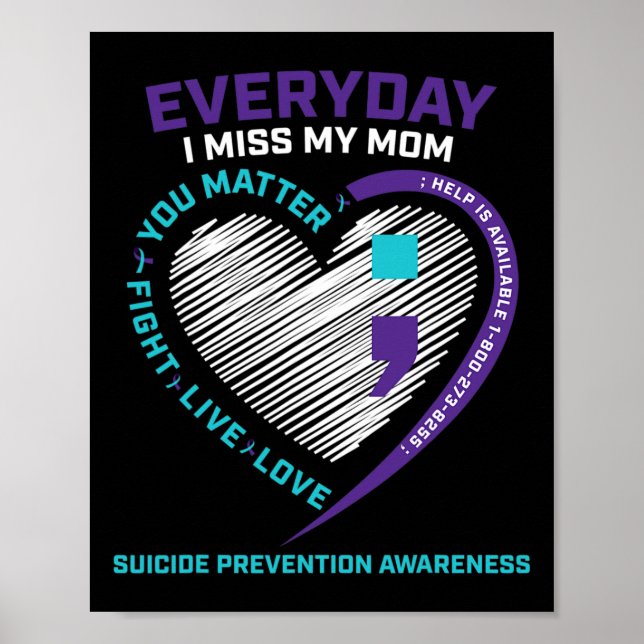 Affiche En Mémoire Maman Prévention et Sensibilisation au  (Devant)