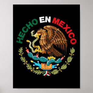Affiche En Mexique Aigle Fête de l'Indépendance Mexicaine 
