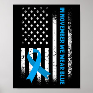Affiche En Novembre, Nous Portons Bleu - T1D Sensibilisati