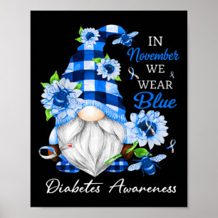Affiche En Novembre, Nous Portons Blue Gnome Sensibilisati