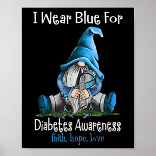 Affiche En Novembre, Nous Portons Blue Gnome Sensibilisati
