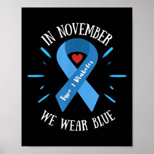 Affiche En novembre nous portons du bleu, Sensibilisation