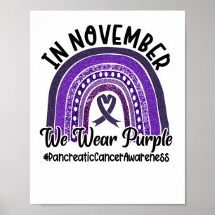 Affiche En Novembre Nous Portons Le Cancer Pancréatique Vi