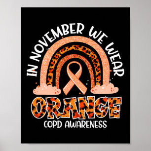 Affiche En Novembre Nous Portons Orange Rainbow Crps Sensi