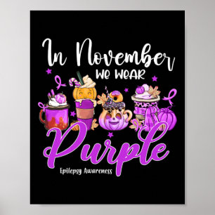 Affiche En Novembre Nous Portons Purple Coffee Epilepsie