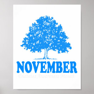 Affiche En novembre We Wear Blue Pumkin Aware