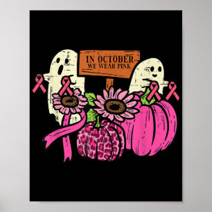 Affiche En Octobre Nous Portons Chemise Rose Fantôme Cance