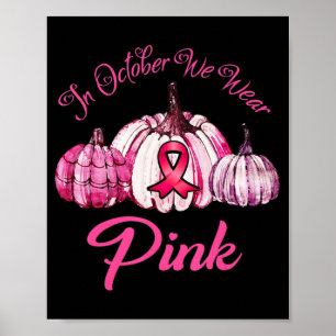 Affiche En Octobre Nous Portons Des Cadeaux D'Halloween Ci