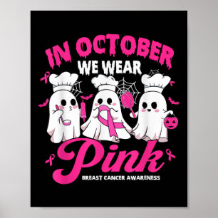 Affiche En Octobre Nous Portons Pink Lunch Lady Cancer Du 