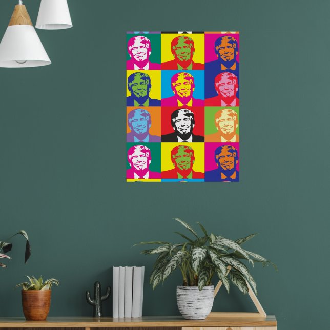 Affiche en papier de Donald Trump Pop Art Value (Salon 1)