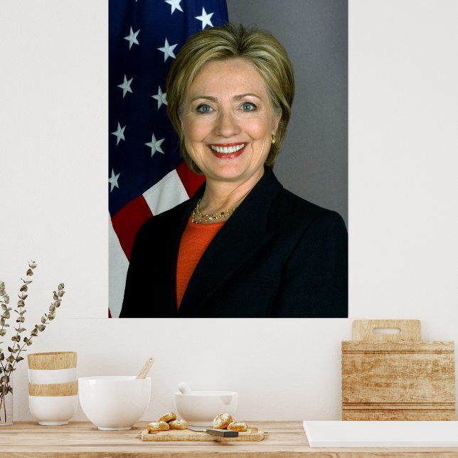 Affiche en papier sur la valeur de Hillary Clinton (Cuisine)
