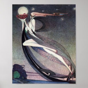 Affiche En Powder et Crinoline By Kay Nielsen