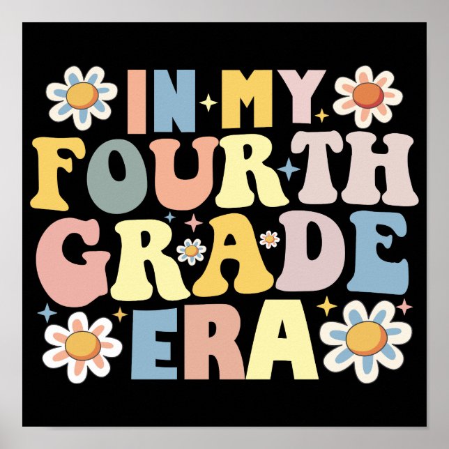 Affiche En Quatrième Année, Je Reviens À L'École (Devant)