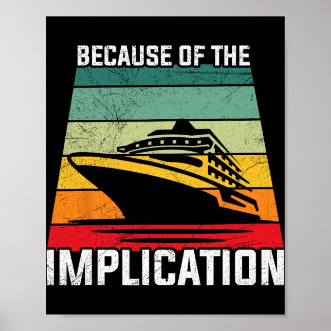 Affiche En raison de l'implication Croisière en bateau pou (Devant)