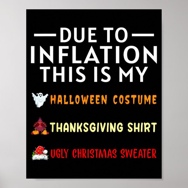 Affiche En raison de l'inflation, ce costume d'Halloween e (Devant)