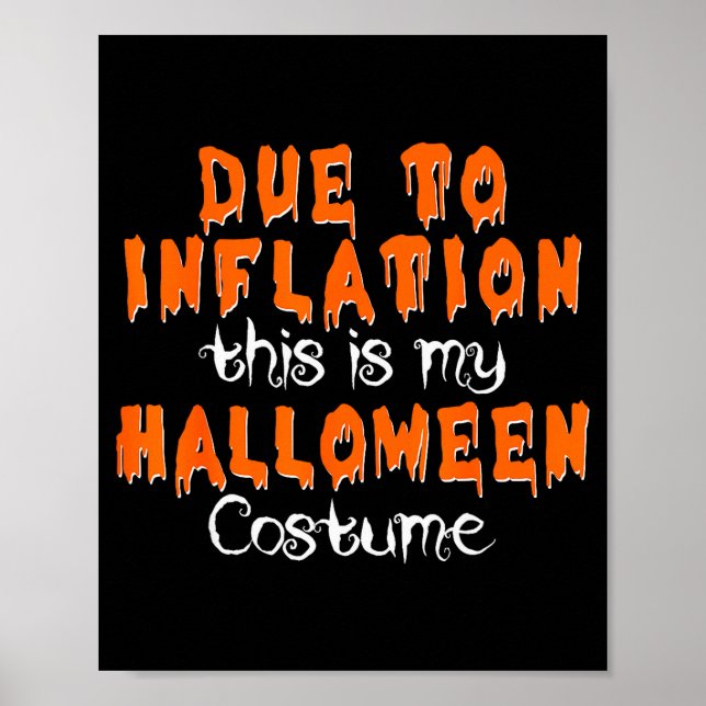 Affiche En raison de l'inflation, c'est mon costume d'Hall (Devant)