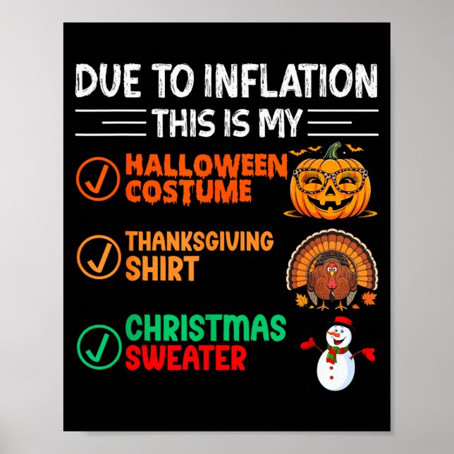Affiche En raison de l'inflation, c'est mon costume drôle  (Devant)