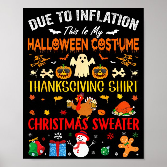 Affiche En raison de l'inflation, c'est mon costume drôle  (Devant)