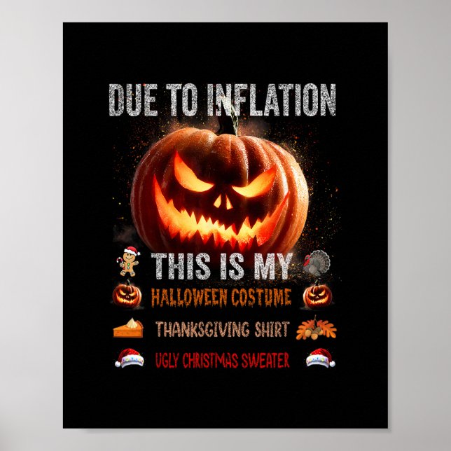 Affiche En raison de l'inflation, c'est mon déguisement d' (Devant)